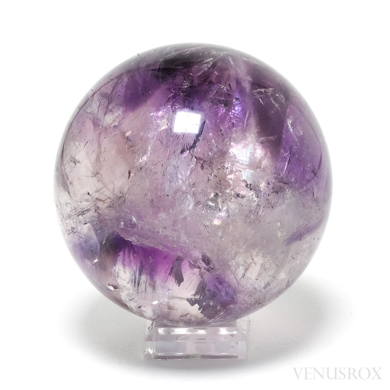 An exceptionally beautiful Amethyst Phantom Polished Sphere from Brazil | Venusrox, the UK's Premier Crystal Showroom