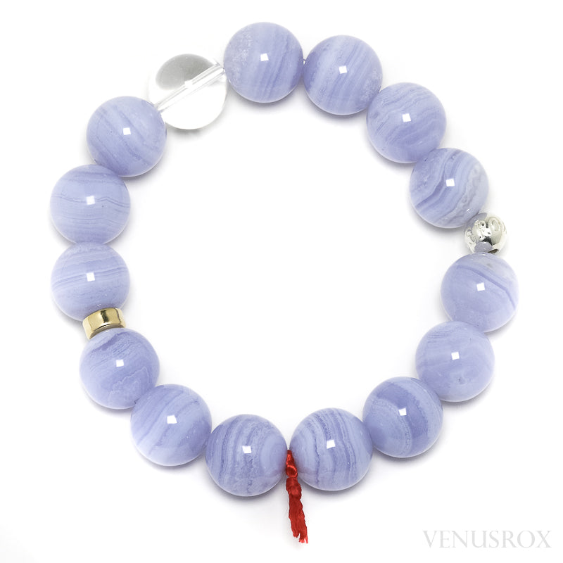 Blue Lace Agate Bracelet from Malawi | Venusrox