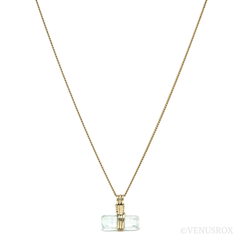 Aquamarine Polished Crystal Pendant from Ukraine | Venusrox
