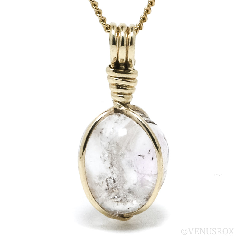 Amethyst Phantom Quartz with Negative Crystals Polished Crystal Pendant from Madagascar | Venusrox