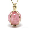 Pink Tourmaline Polished Sphere Pendant from Russia | Venusrox