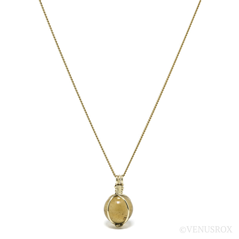 Natural Citrine Polished Sphere Pendant from Madagascar | Venusrox