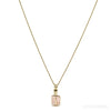 Morganite Polished Cube Pendant from Mozambique | Venusrox