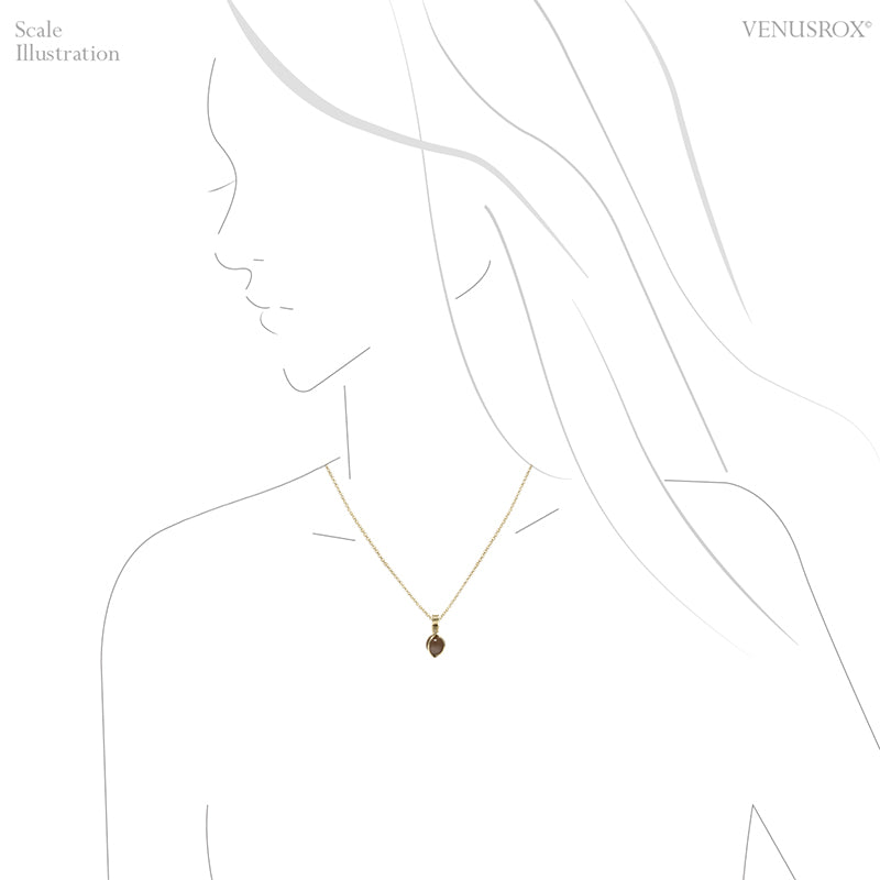 Brown Moonstone Polished Sphere Pendant from India | Venusrox