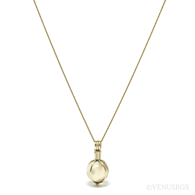 Natural Citrine Polished Sphere Pendant from Madagascar | Venusrox