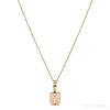 Morganite Polished Cube Pendant from Mozambique | Venusrox