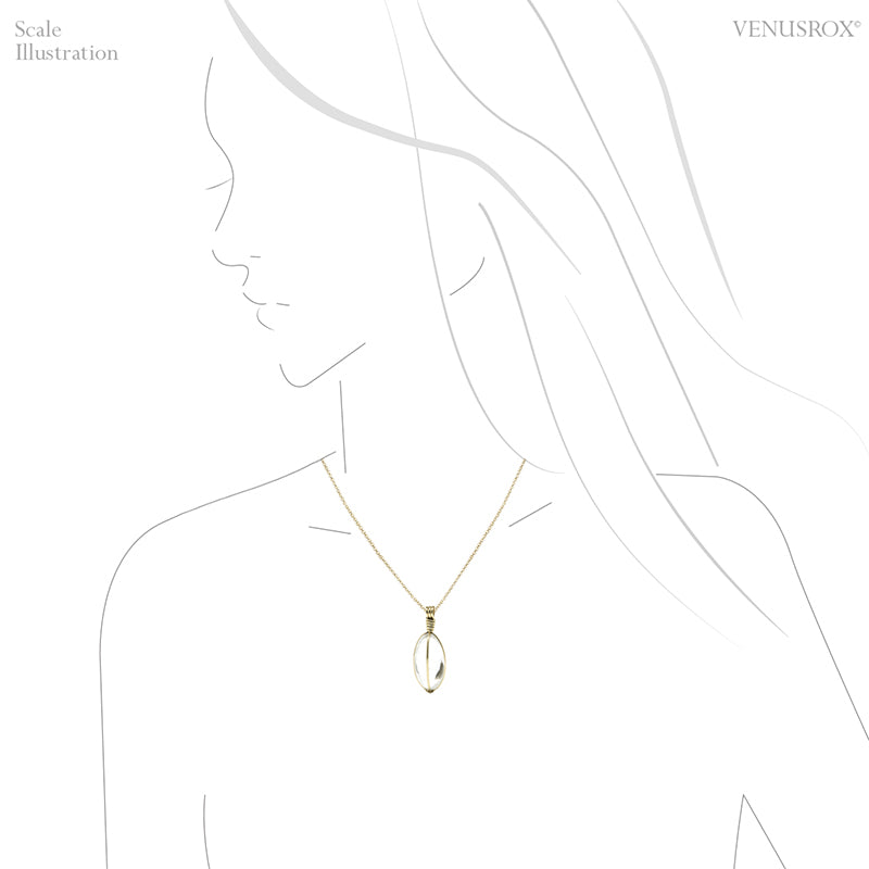 Himalayan Quartz Polished Crystal Pendant from the Indian Himalayas | Venusrox