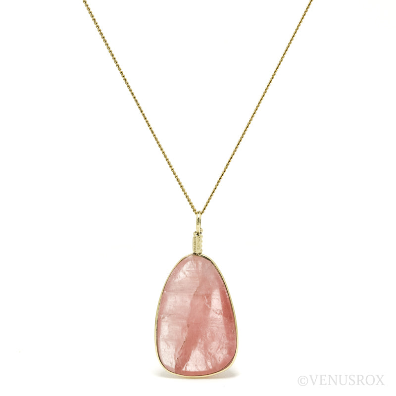 Pink Tourmaline Polished Crystal Pendant from Russia | Venusrox