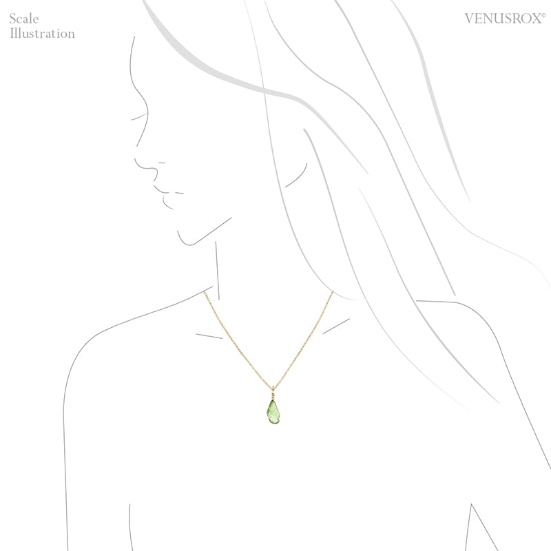 Chrome Dravite Natural Crystal Pendant from the Commander Mine, Adonjukin, Tanzania | Venusrox