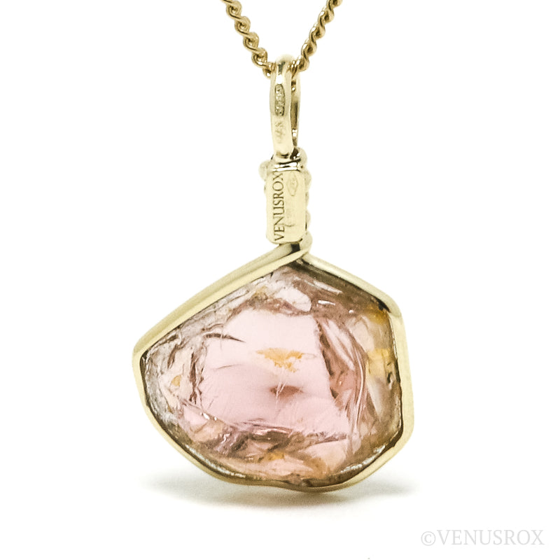 Pink Tourmaline Natural Nodule Pendant from the Democratic Republic of Congo | Venusrox
