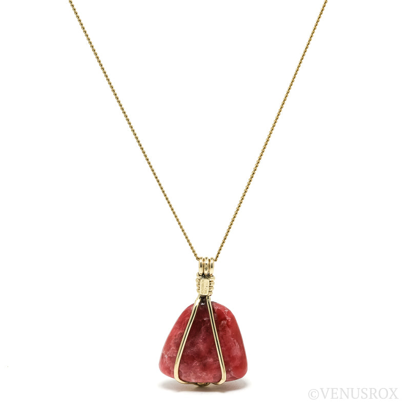 Rhodonite Polished Crystal Pendant from Brazil | Venusrox
