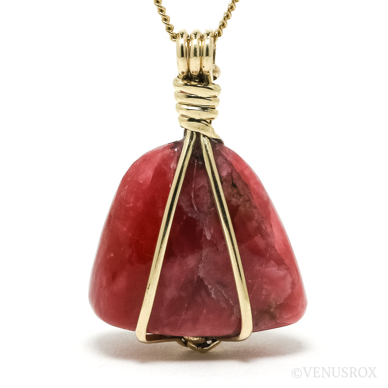 Rhodonite Polished Crystal Pendant from Brazil | Venusrox