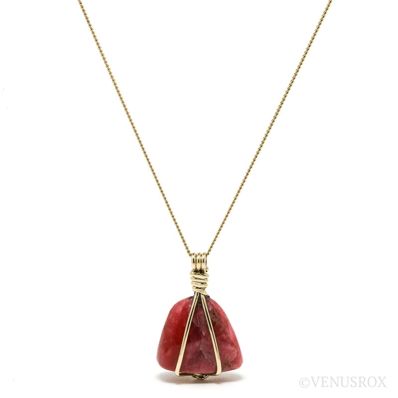 Rhodonite Polished Crystal Pendant from Brazil | Venusrox