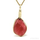 Rhodonite Polished Crystal Pendant from Brazil | Venusrox