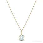 Aquamarine Polished Slice Pendant from the Chitinskaya Oblast Mine, Zabaykalski Krai, Siberia, Russia | Venusrox