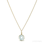 Aquamarine Polished Slice Pendant from the Chitinskaya Oblast Mine, Zabaykalski Krai, Siberia, Russia | Venusrox