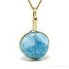 Larimar Polished Crystal Pendant from Dominican Republic, Caribbean Sea | Venusrox
