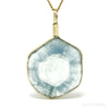Aquamarine Polished Slice Pendant from the Chitinskaya Oblast Mine, Zabaykalski Krai, Siberia, Russia | Venusrox