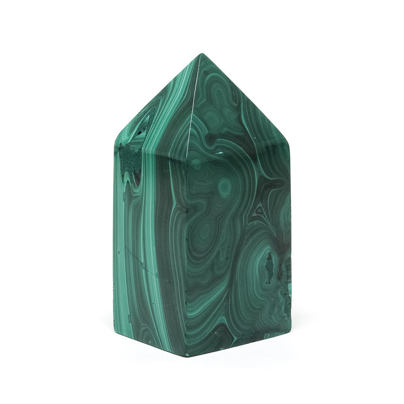 Malachite Polished Point from the Democratic Republic of Congo | Venusrox