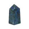 Shattuckite with Malachite & Cuprite Polished Point from the Democratic Republic of Congo | Venusrox