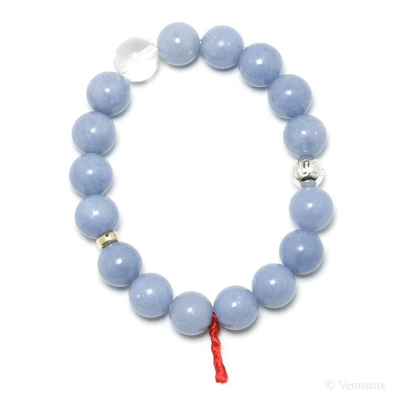 Angelite Bead Bracelet from Peru | Venusrox