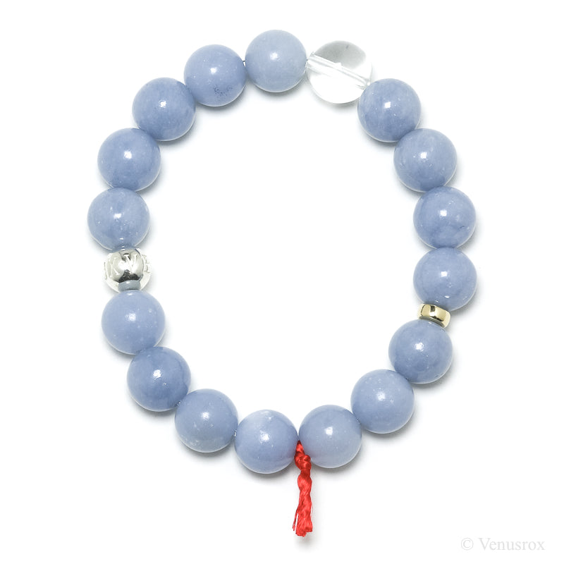 Angelite Bead Bracelet from Peru | Venusrox