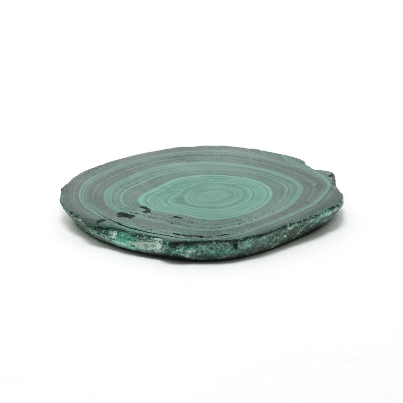 Malachite Polished/Natural Slice from the Democratic Republic of Congo | Venusrox