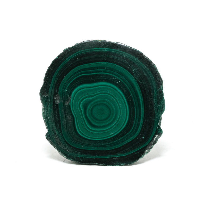 Malachite Polished/Natural Slice from the Democratic Republic of Congo | Venusrox