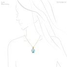 Larimar Polished Crystal Pendant from Dominican Republic, Caribbean Sea | Venusrox