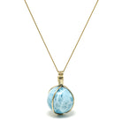 Larimar Polished Crystal Pendant from Dominican Republic, Caribbean Sea | Venusrox