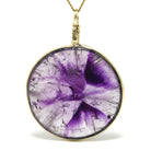 Amethyst Phantom Polished Crystal Pendant from Chennai, Tamil Nadu, India | Venusrox