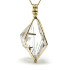 Rutilated Quartz Polished Crystal Pendant from Madagascar | Venusrox