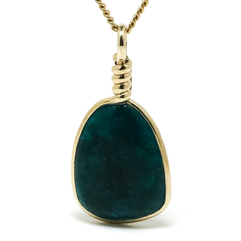 Dioptase Polished Crystal Pendant from Kazakhstan | Venusrox
