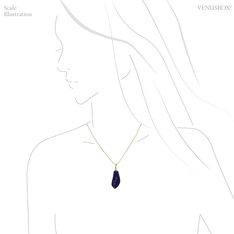 Lapis Lazuli Polished Crystal Pendant from Afghanistan | Venusrox