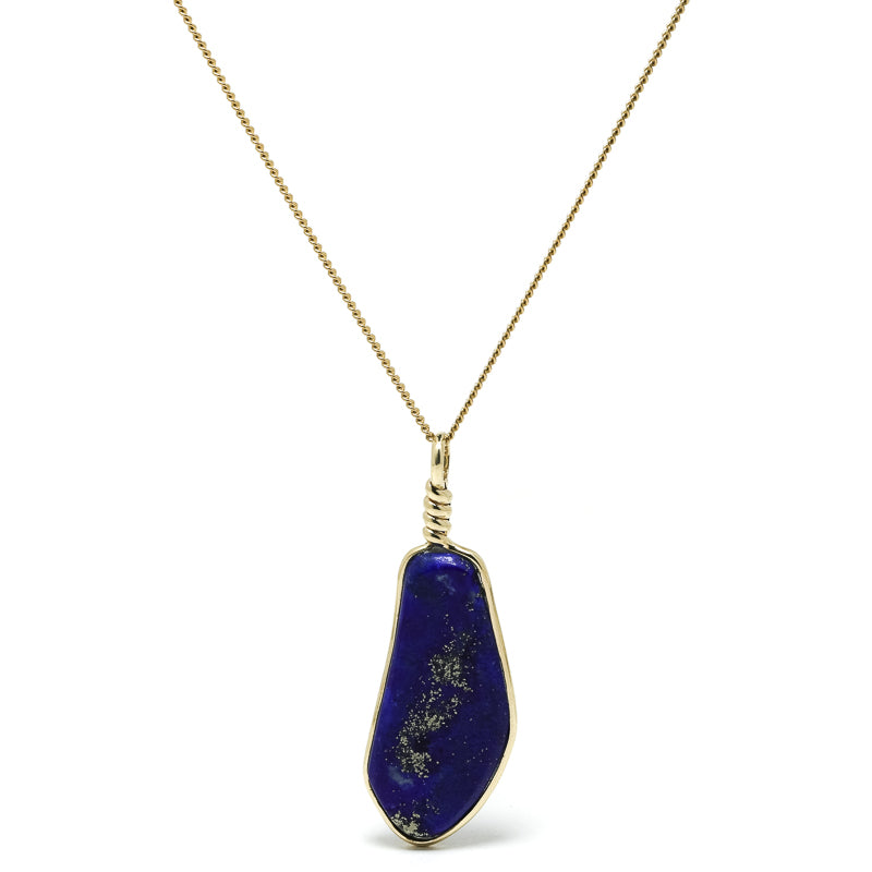 Lapis Lazuli Polished Crystal Pendant from Afghanistan | Venusrox