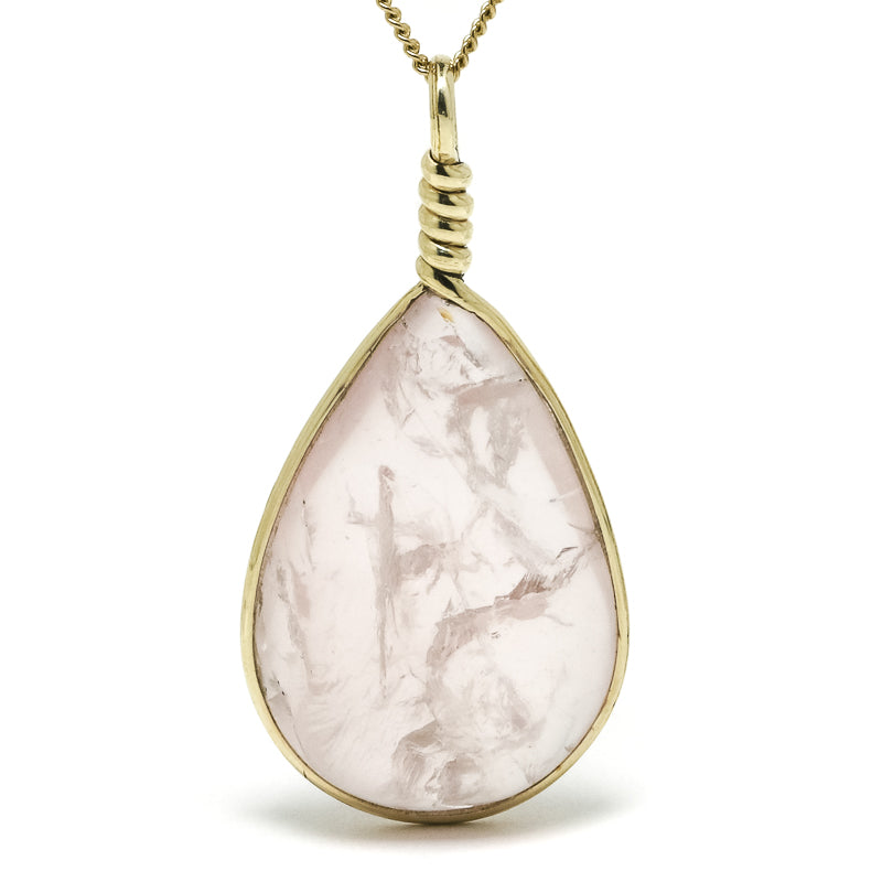 Star Rose Quartz Sphere Pendant from Madagascar | Venusrox