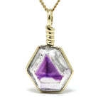 Brandberg Amethyst Quartz Polished Slice Pendant | Venusrox