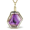 Brandberg Amethyst Quartz Polished Slice Pendant | Venusrox