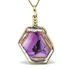 Brandberg Amethyst Quartz Polished Slice Pendant | Venusrox