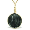 Seraphinite Polished Crystal Pendant from the Korshunovskoye Iron Scary Deposit, Irkutskaya Oblast, Siberia, Russia | Venusrox