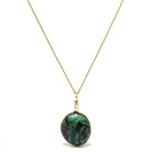 Ruby & Zoisite Polished Crystal Pendant from India | Venusrox