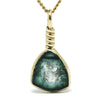 Blue & Green Tourmaline Polished Slice Pendant from Namibia | Venusrox