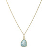 Indicolite (Blue Tourmaline) Polished Slice Pendant from Namibia | Venusrox