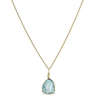 Indicolite (Blue Tourmaline) Polished Slice Pendant from Namibia | Venusrox