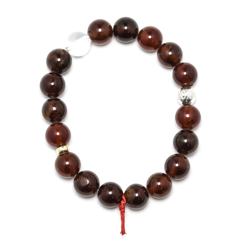 Hessonite Garnet Bead Bracelet from Mozambique | Venusrox