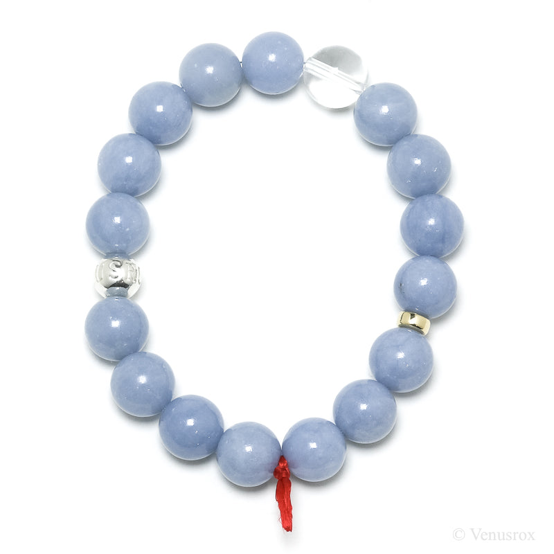 Angelite Bead Bracelet from Peru | Venusrox