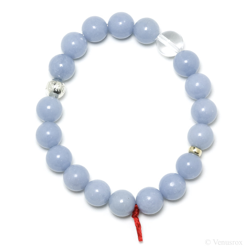 Angelite Bead Bracelet from Peru | Venusrox