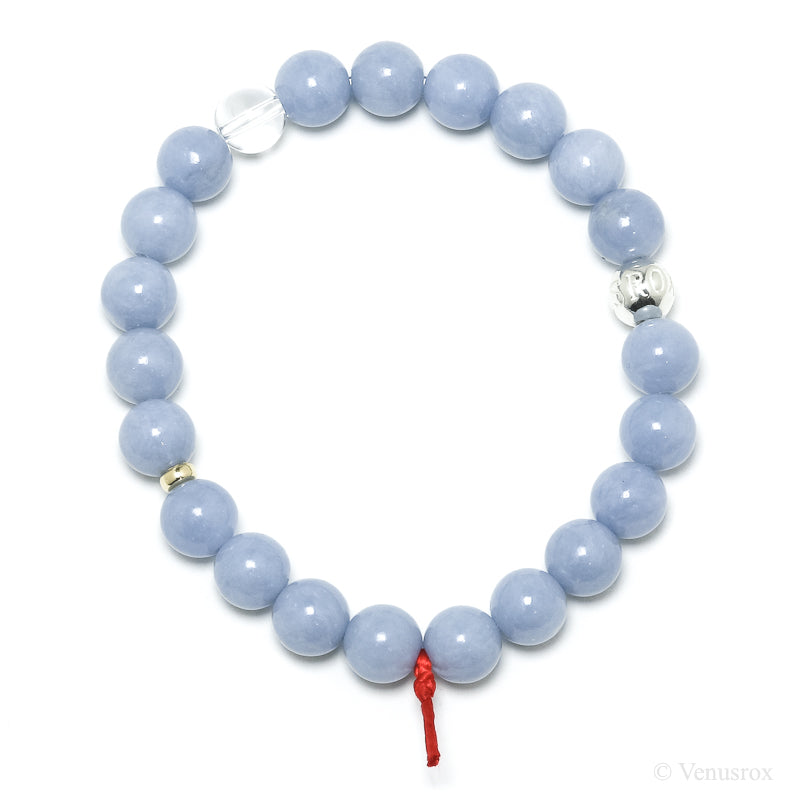 Angelite Bead Bracelet from Peru | Venusrox