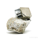 Pyrite Cube in Matrix from Navajun, La Rioja, Spain | Venusrox