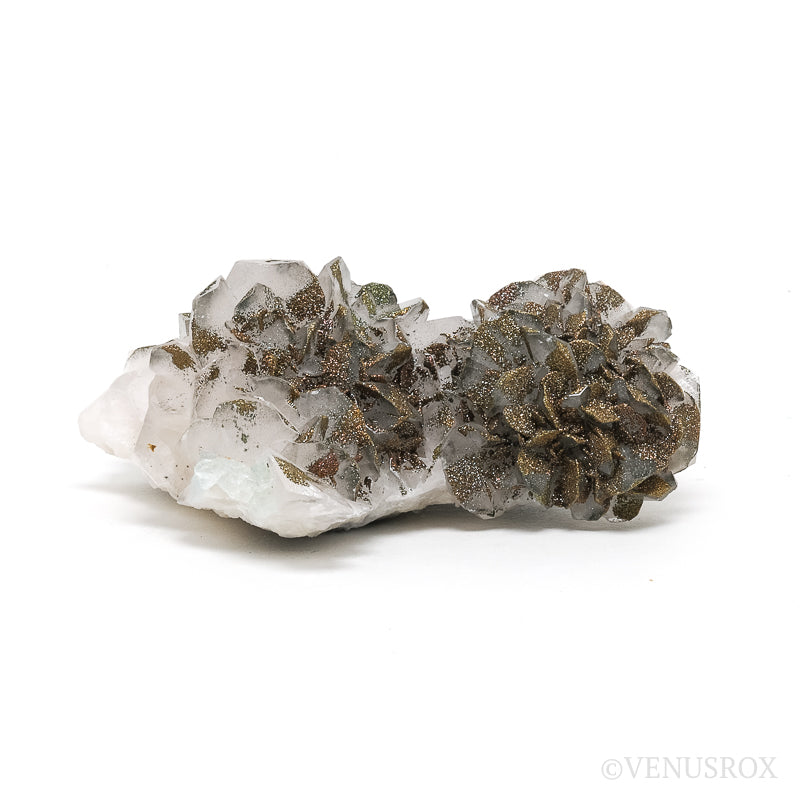 Calcite with Chalcopyrite &amp; Fluorite Natural Cluster from the Vtoroy Sovetskiy Mine, Dalnegorsk, Primorskiy Kray, Russia | Venusrox